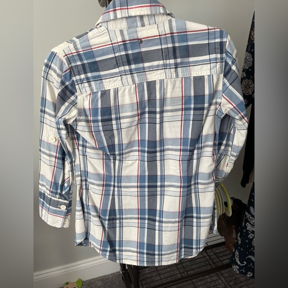 SUPERDRY WOMENS BUTTON DOWN FLANNEL 3/4 SLEEVE - Picture 3 of 5